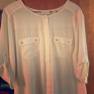 Blouse sheer New York and company